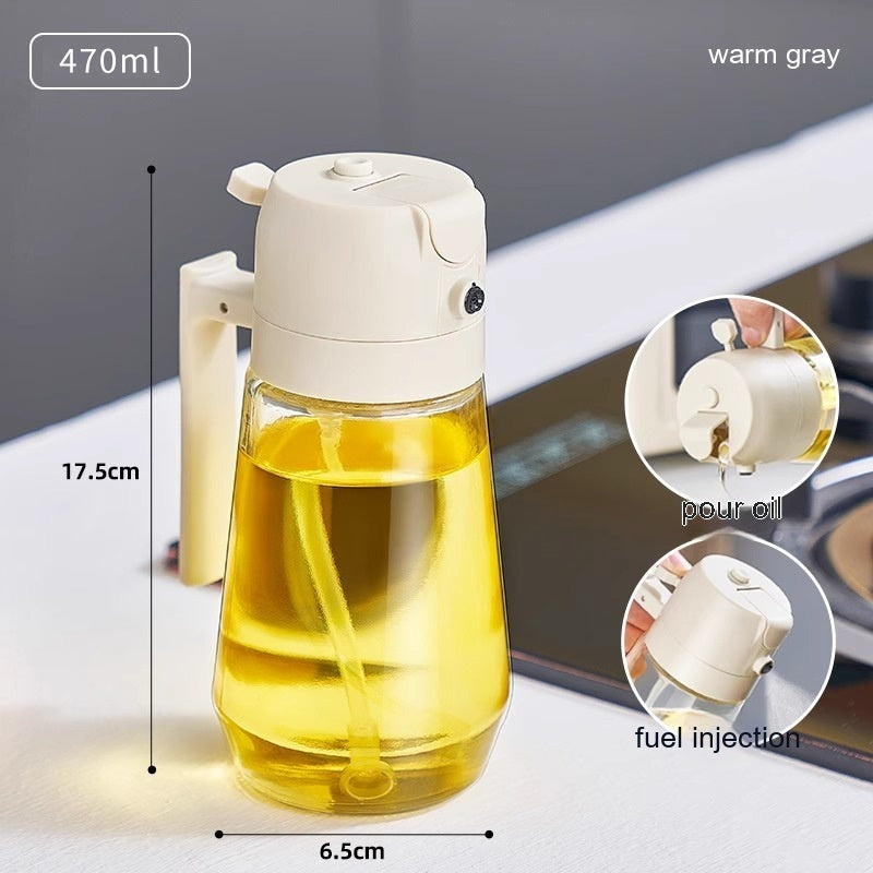 2-in-1 Olive Oil Sprayer and Dispenser – Perfect for Air Fryer, BBQ and Cooking