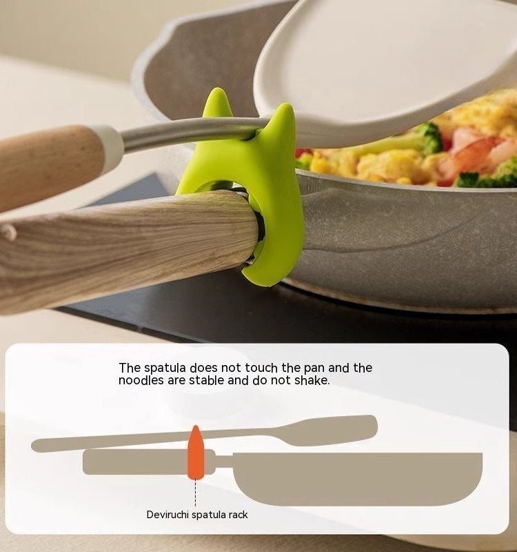 Spoon Holder and Pot Clip – Hands-Free Silicone Rest