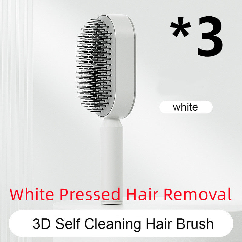 Self-Cleaning Hair Brush – Anti-Static and Scalp-Friendly Design