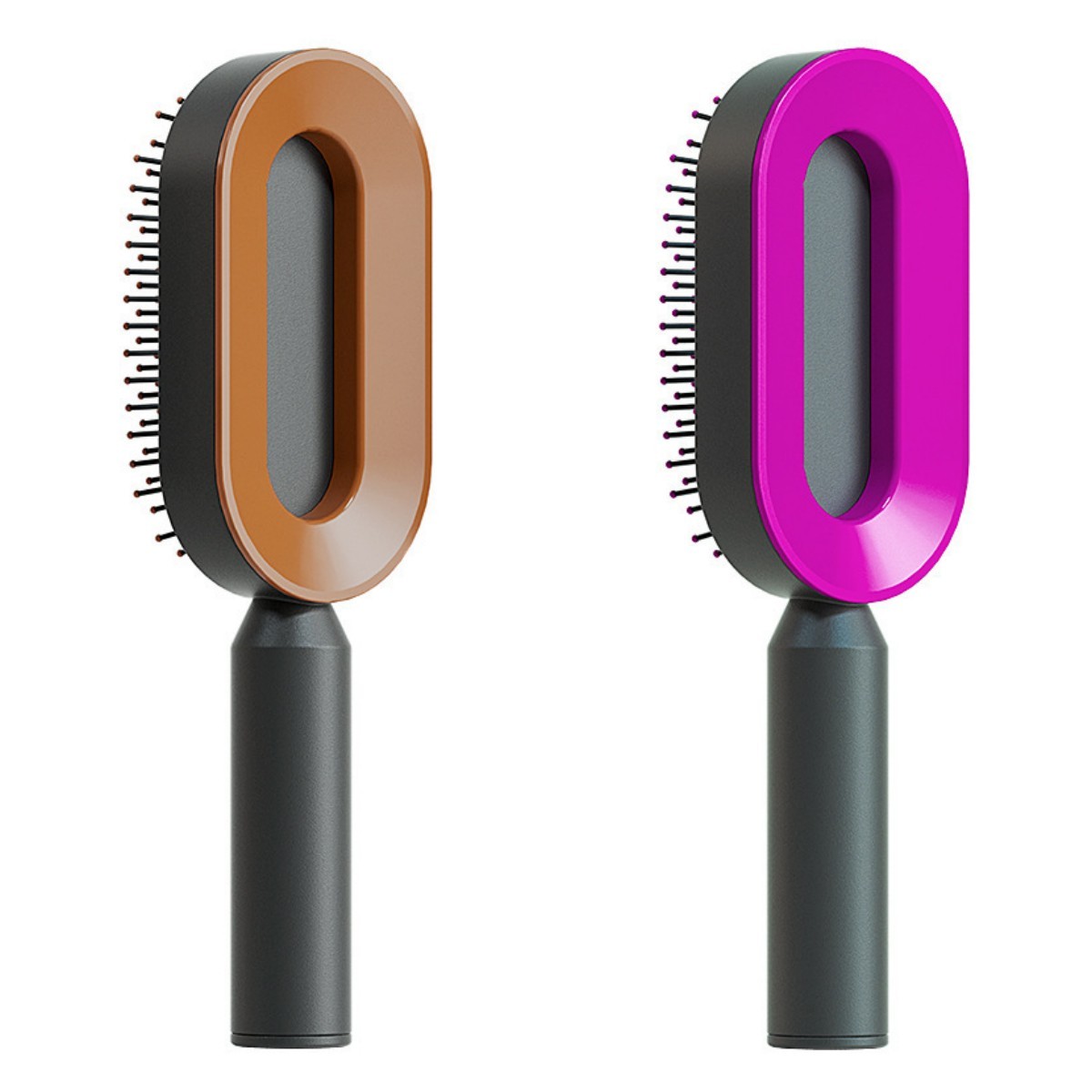 Self-Cleaning Hair Brush – Anti-Static and Scalp-Friendly Design