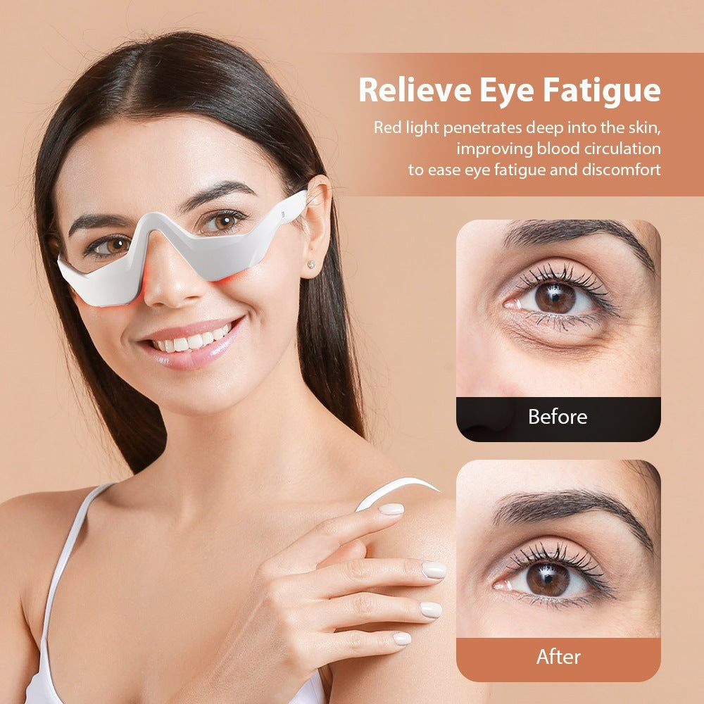 Hands-Free Eye Massager – Red Light and EMS Therapy