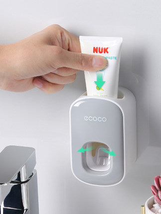 Toothpaste Holder Set – Wall Mount with Dispenser and Storage Cups