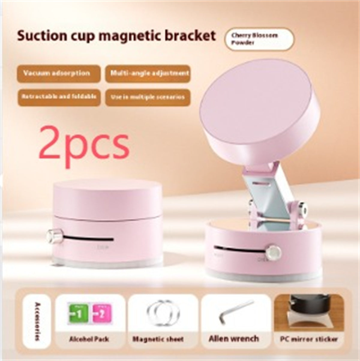 Magnetic Car Phone Holder – Foldable & Strong Suction