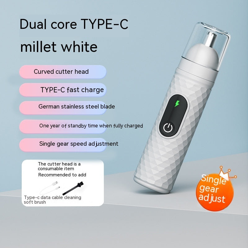 Rechargeable Nose Hair Trimmer – Washable Grooming Tool for Men