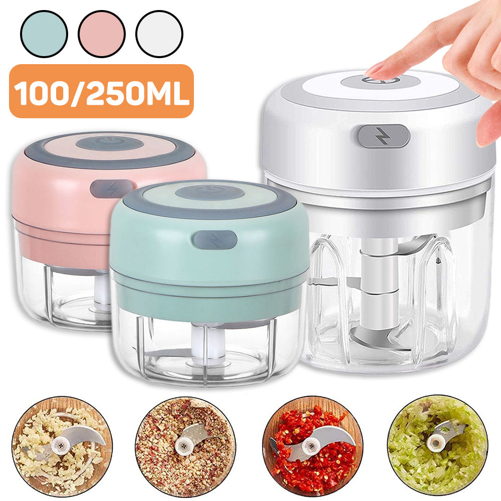 Mini Electric Garlic Chopper – USB Rechargeable for Quick Food Prep