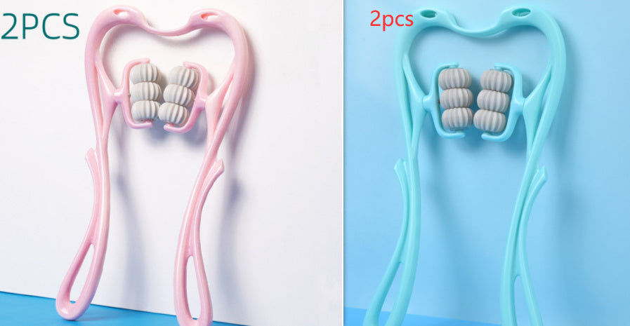 6-Roller Jade Massager – Manual Neck & Body Relaxation Tool