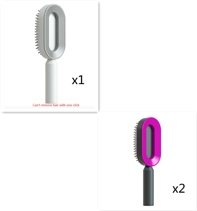 Self-Cleaning Hair Brush – Anti-Static and Scalp-Friendly Design