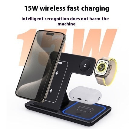3-in-1 Wireless Charging Station – For iPhone / Watch / AirPods