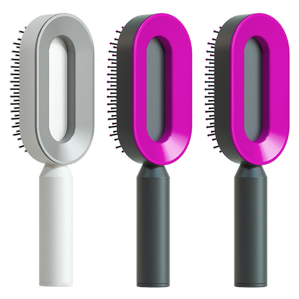 Self-Cleaning Hair Brush – Anti-Static and Scalp-Friendly Design