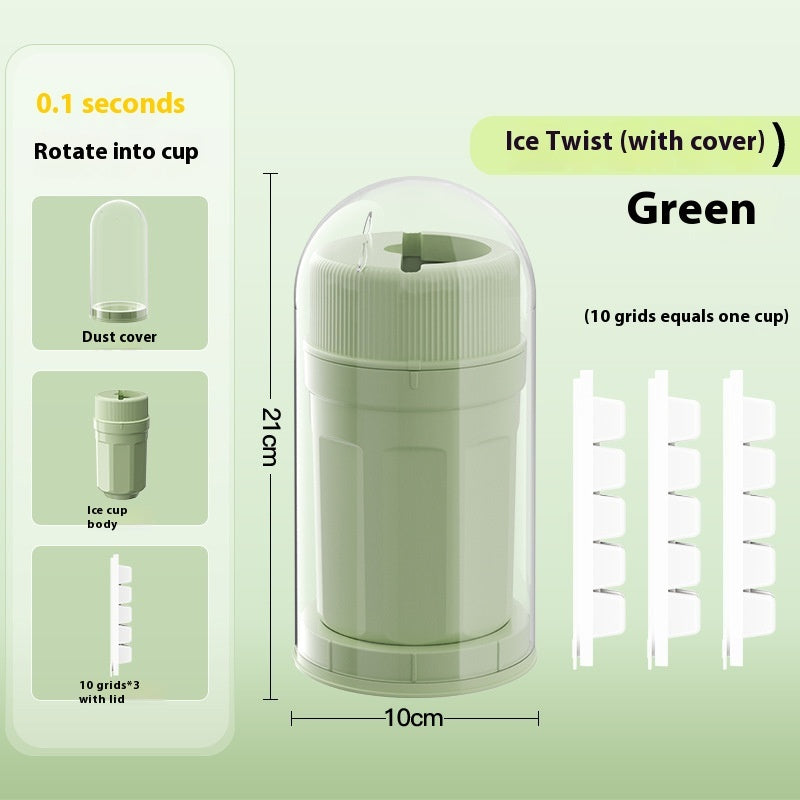 Twist Ice Cube Tray – Covered Mold for Mess-Free Freezing