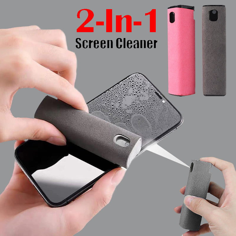 2-in-1 Screen Cleaner – Pocket Spray and Wipe Kit