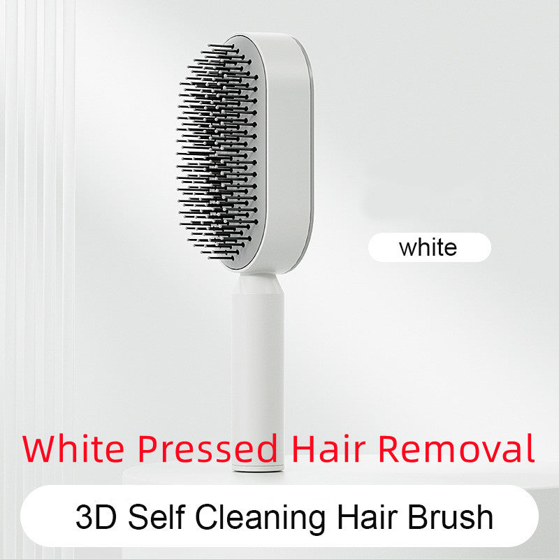 Self-Cleaning Hair Brush – Anti-Static and Scalp-Friendly Design