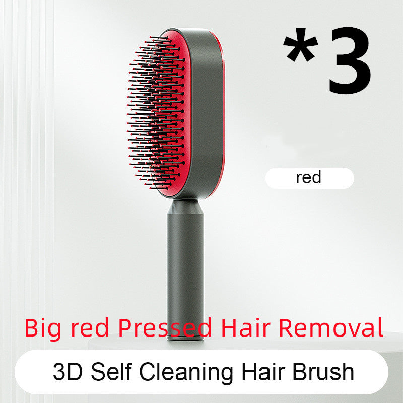 Self-Cleaning Hair Brush – Anti-Static and Scalp-Friendly Design