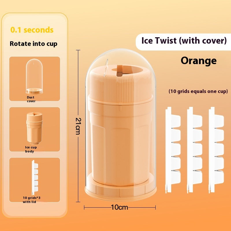 Twist Ice Cube Tray – Covered Mold for Mess-Free Freezing