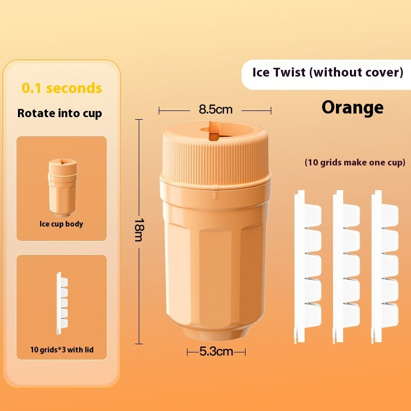 Twist Ice Cube Tray – Covered Mold for Mess-Free Freezing