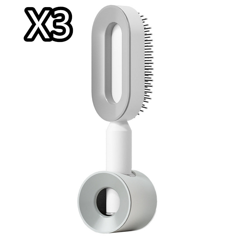 Self-Cleaning Hair Brush – Anti-Static and Scalp-Friendly Design