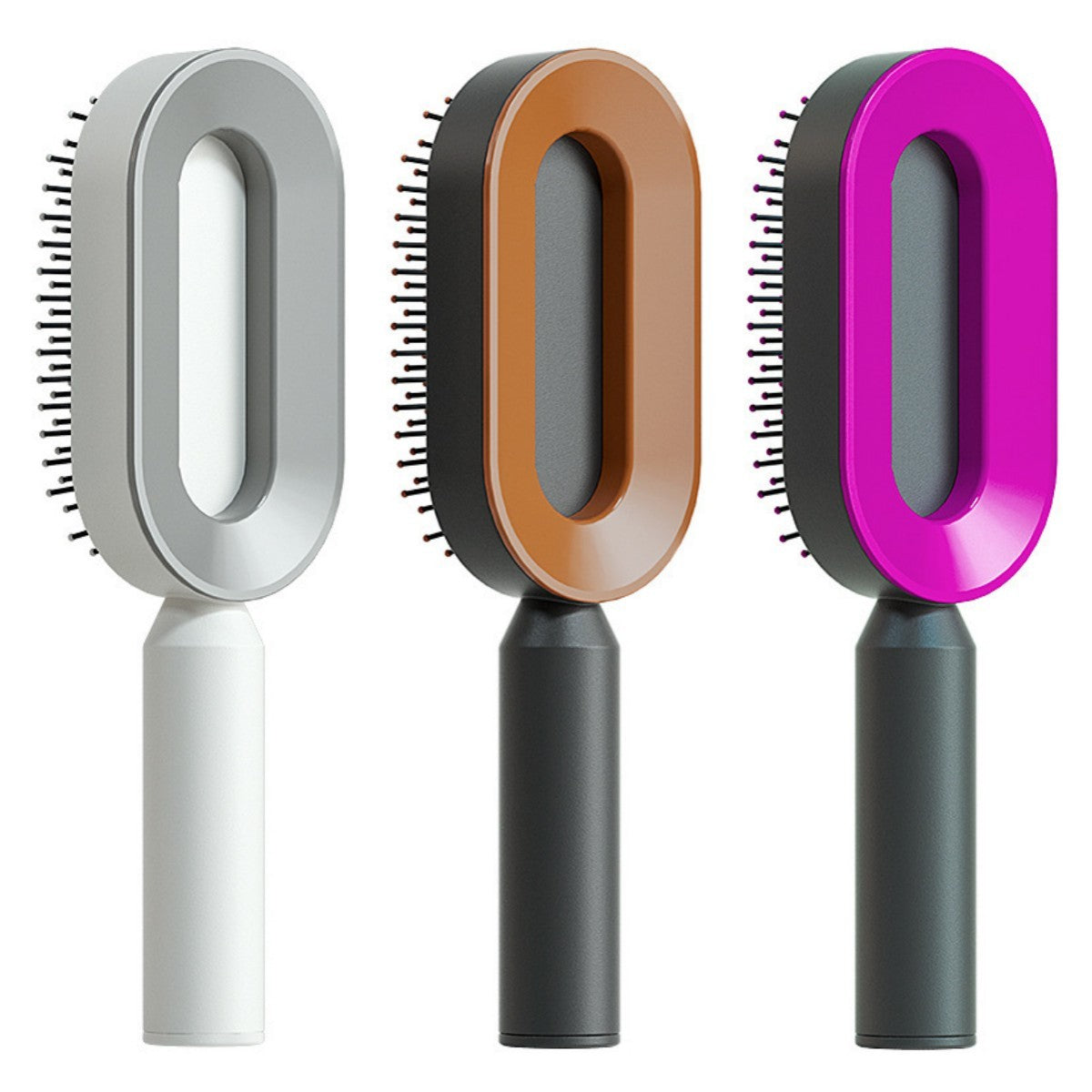 Self-Cleaning Hair Brush – Anti-Static and Scalp-Friendly Design