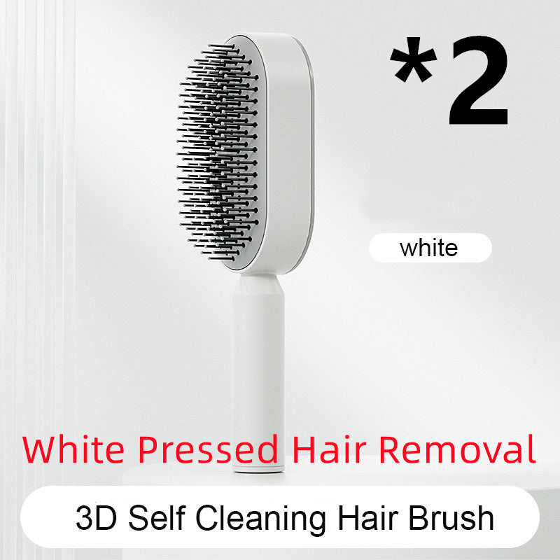 Self-Cleaning Hair Brush – Anti-Static and Scalp-Friendly Design