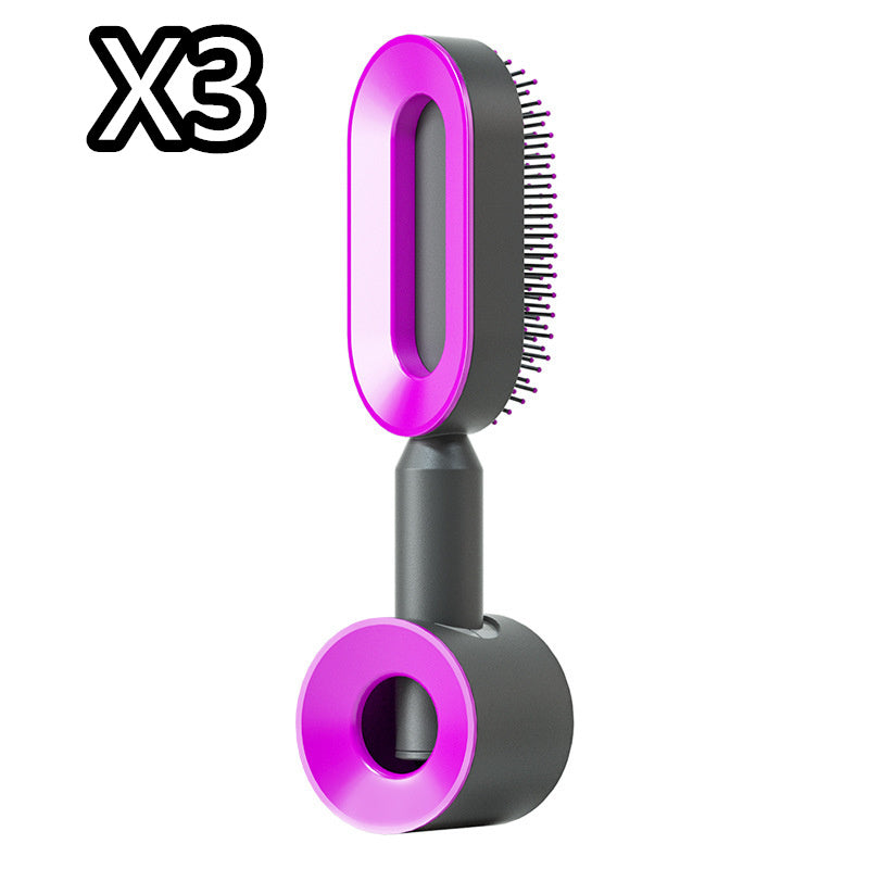 Self-Cleaning Hair Brush – Anti-Static and Scalp-Friendly Design