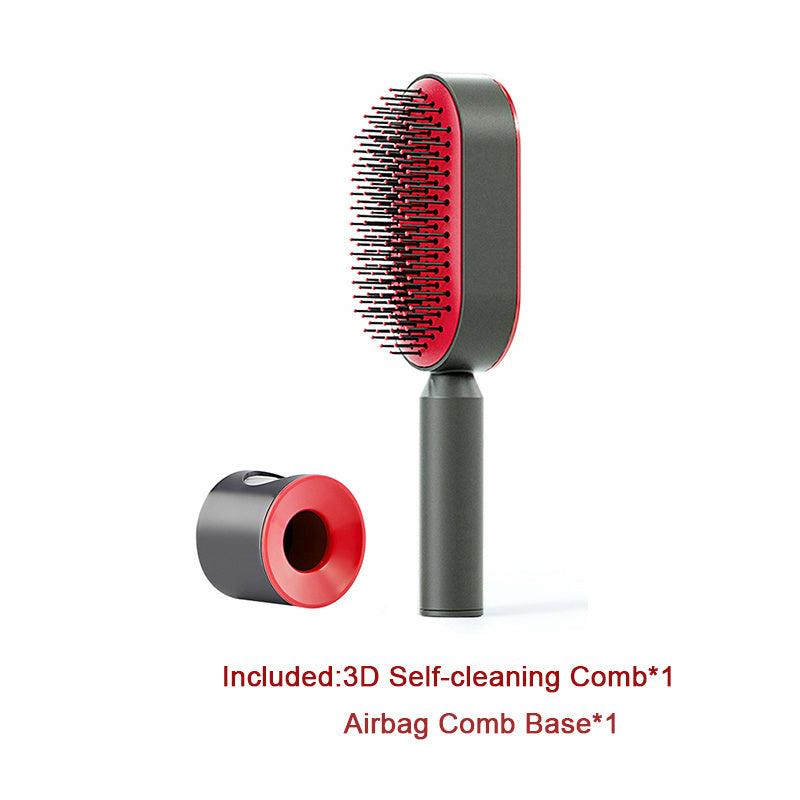 Self-Cleaning Hair Brush – Anti-Static and Scalp-Friendly Design