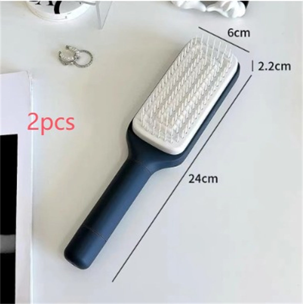 4-in-1 Self-Cleaning Hair Brush – Smooth and Tangle-Free