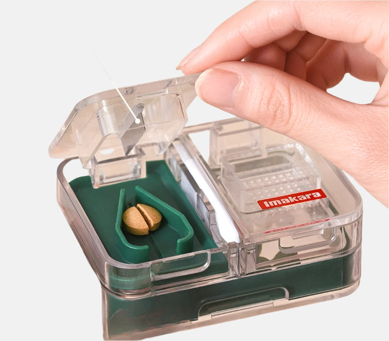 3-in-1 Pill Tool – Cutter, Crusher and Storage in One