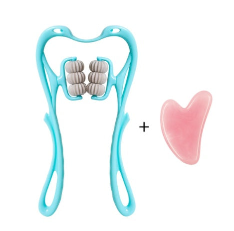 6-Roller Jade Massager – Manual Neck & Body Relaxation Tool