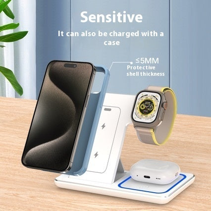 3-in-1 Wireless Charging Station – For iPhone / Watch / AirPods