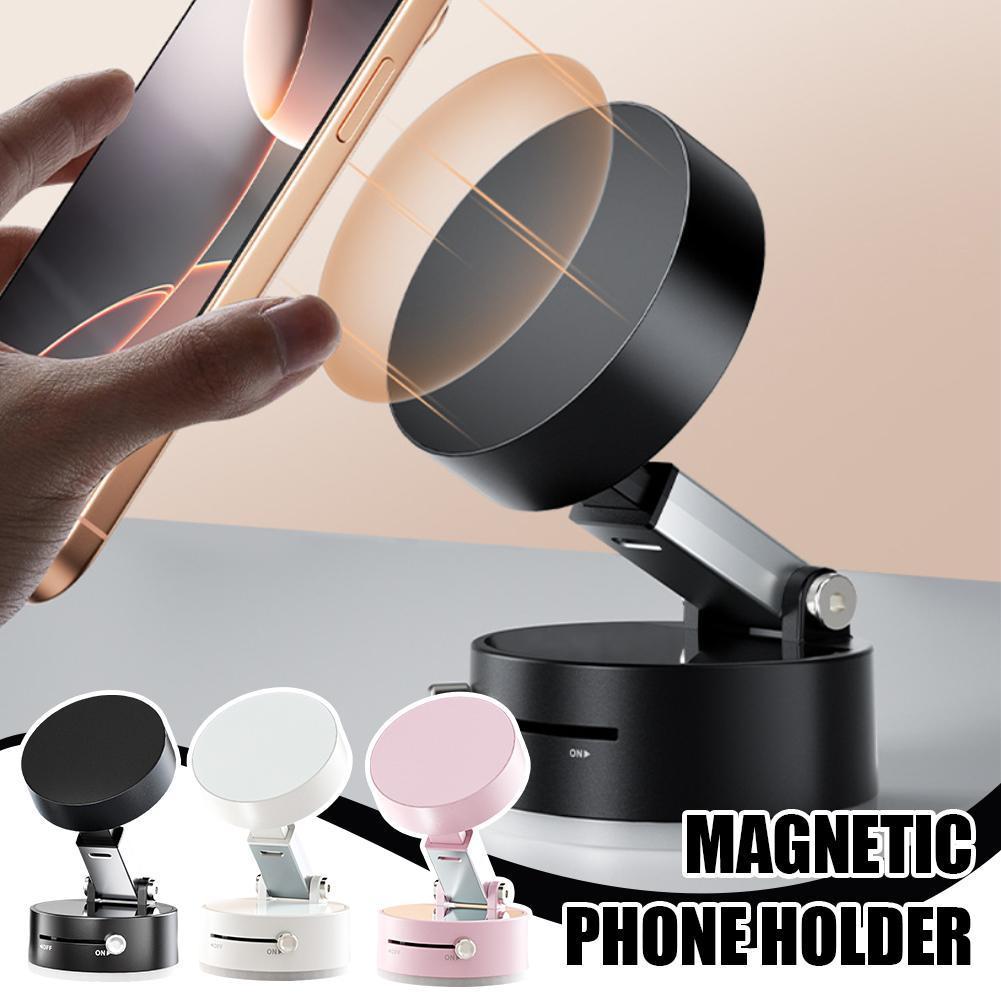 Magnetic Car Phone Holder – Foldable & Strong Suction