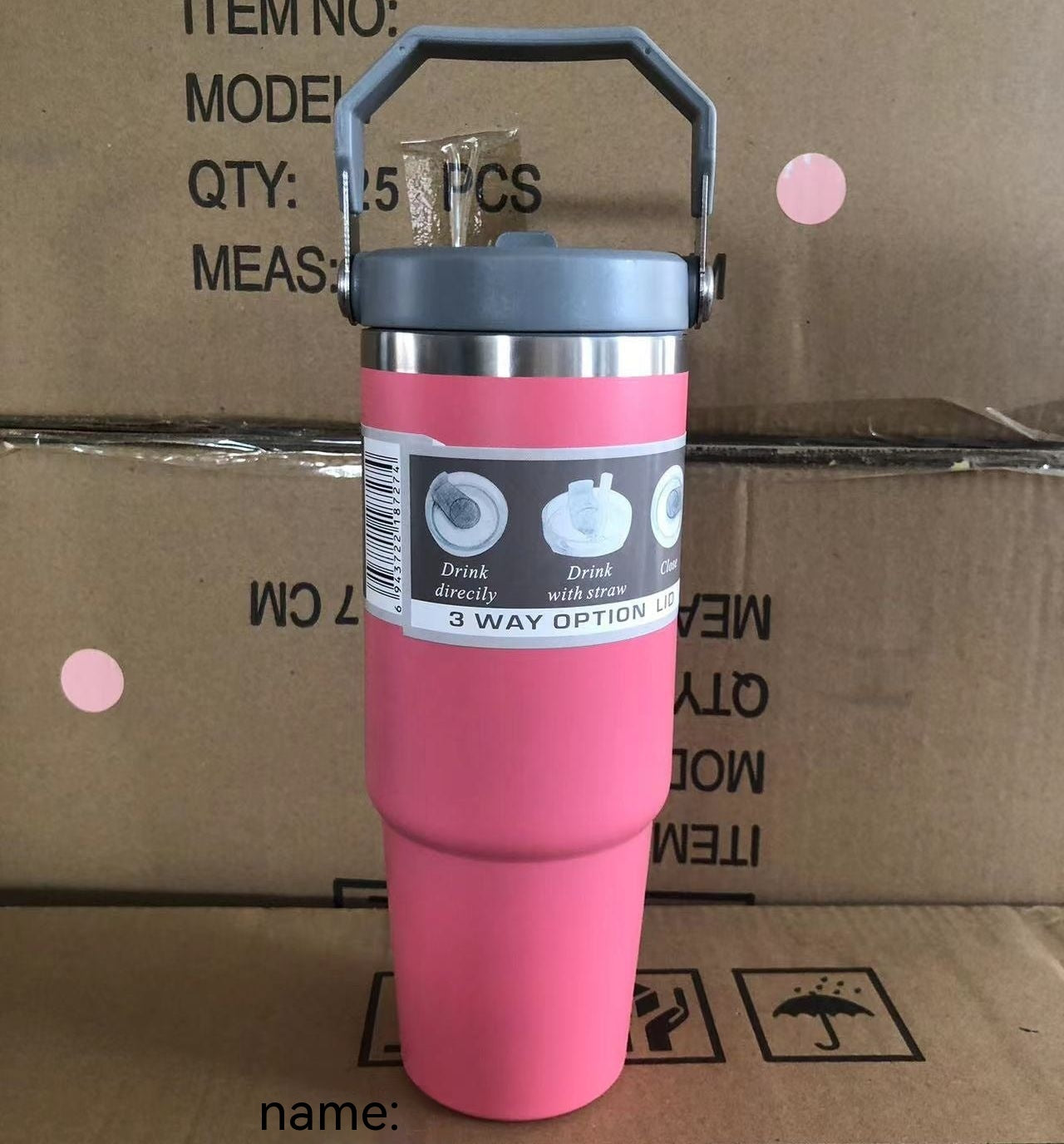 Stainless Steel Travel Tumbler – Insulated Bottle for Coffee and Water