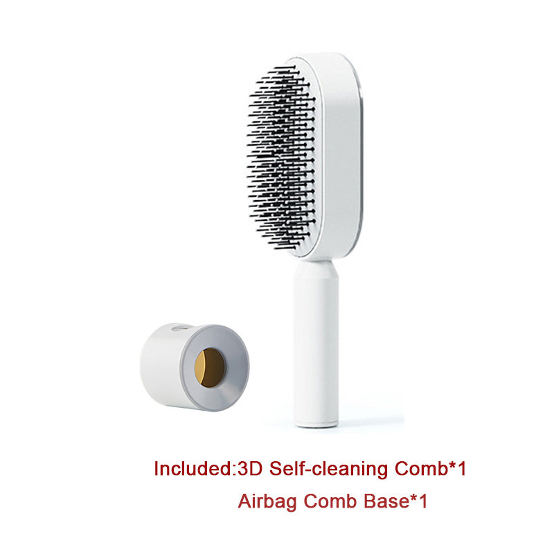 Self-Cleaning Hair Brush – Anti-Static and Scalp-Friendly Design