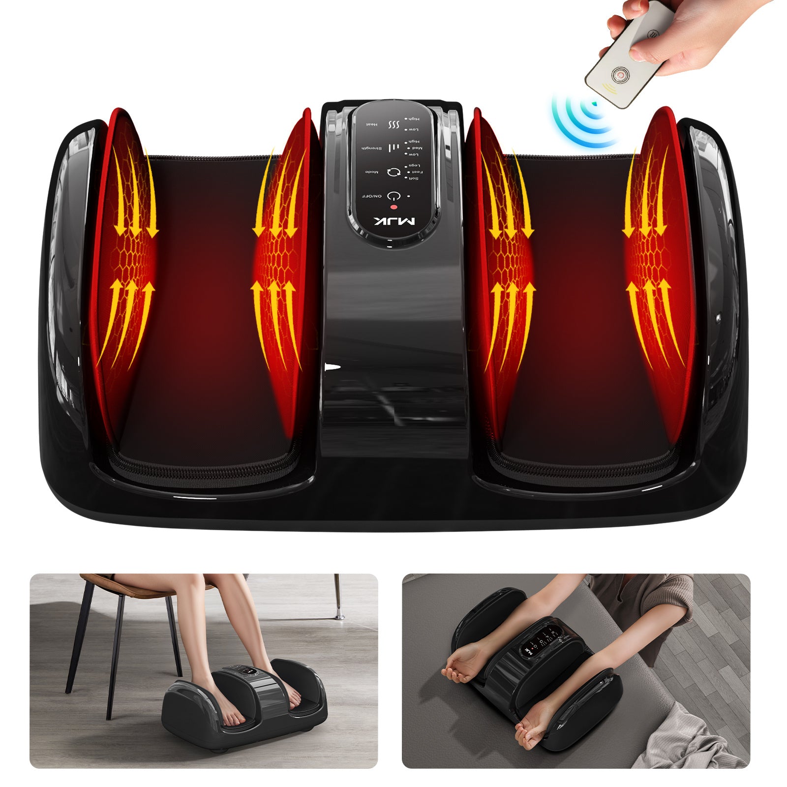 Smart Foot Massager with Heat & 3D Air Compression