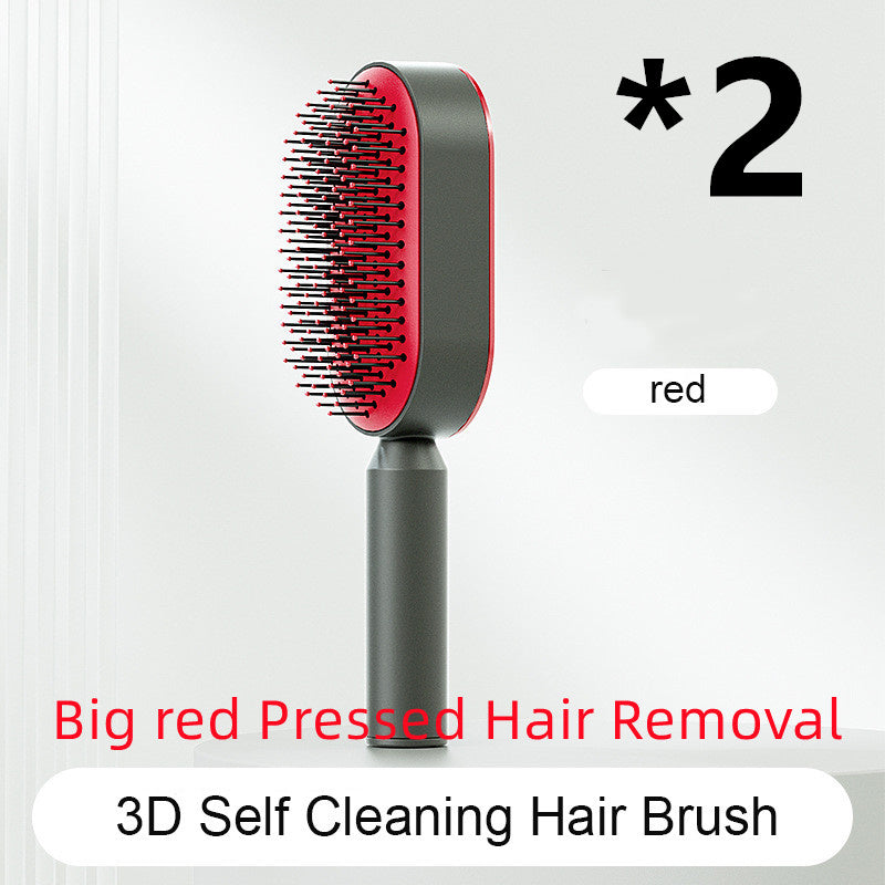 Self-Cleaning Hair Brush – Anti-Static and Scalp-Friendly Design