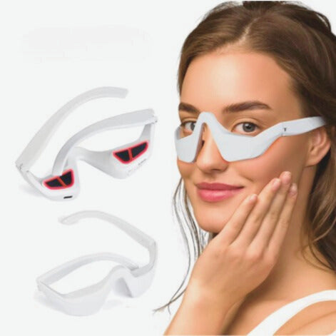 Hands-Free Eye Massager – Red Light and EMS Therapy
