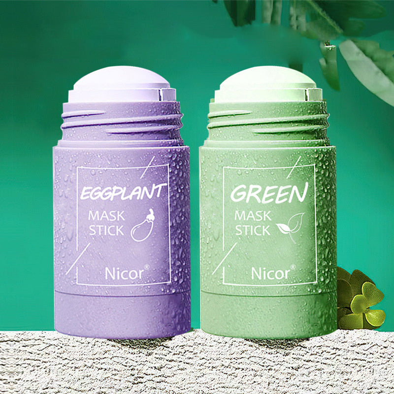 Green Tea and Eggplant Clay Mask – Deep Cleanse and Acne Control