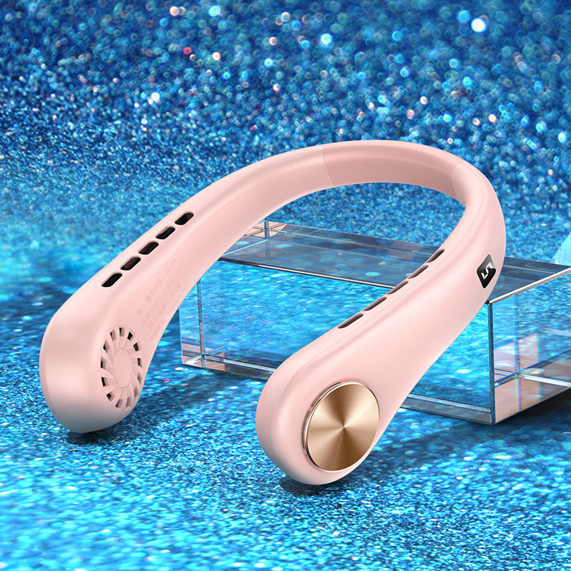 Bladeless Neck Fan – Hands-Free and Rechargeable Cooling