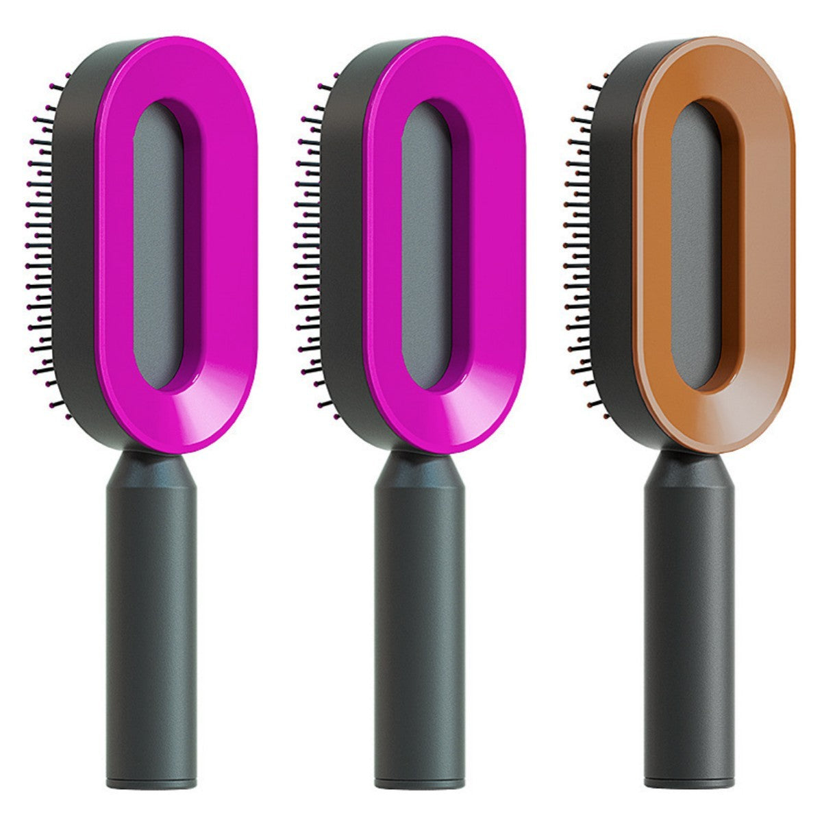 Self-Cleaning Hair Brush – Anti-Static and Scalp-Friendly Design