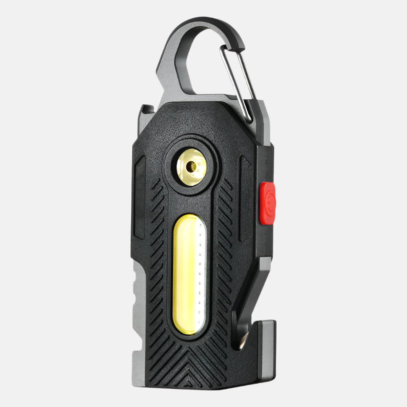Emergency Keychain Light – COB LED with Tools and USB Charging