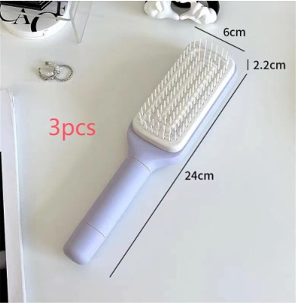 4-in-1 Self-Cleaning Hair Brush – Smooth and Tangle-Free