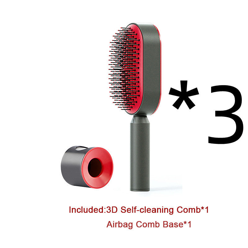 Self-Cleaning Hair Brush – Anti-Static and Scalp-Friendly Design