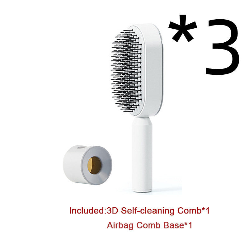 Self-Cleaning Hair Brush – Anti-Static and Scalp-Friendly Design