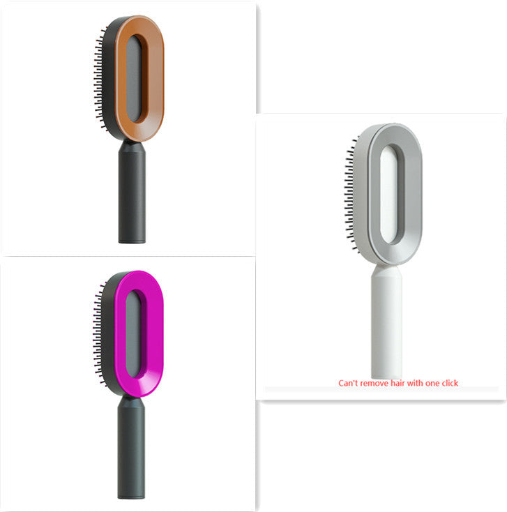 Self-Cleaning Hair Brush – Anti-Static and Scalp-Friendly Design