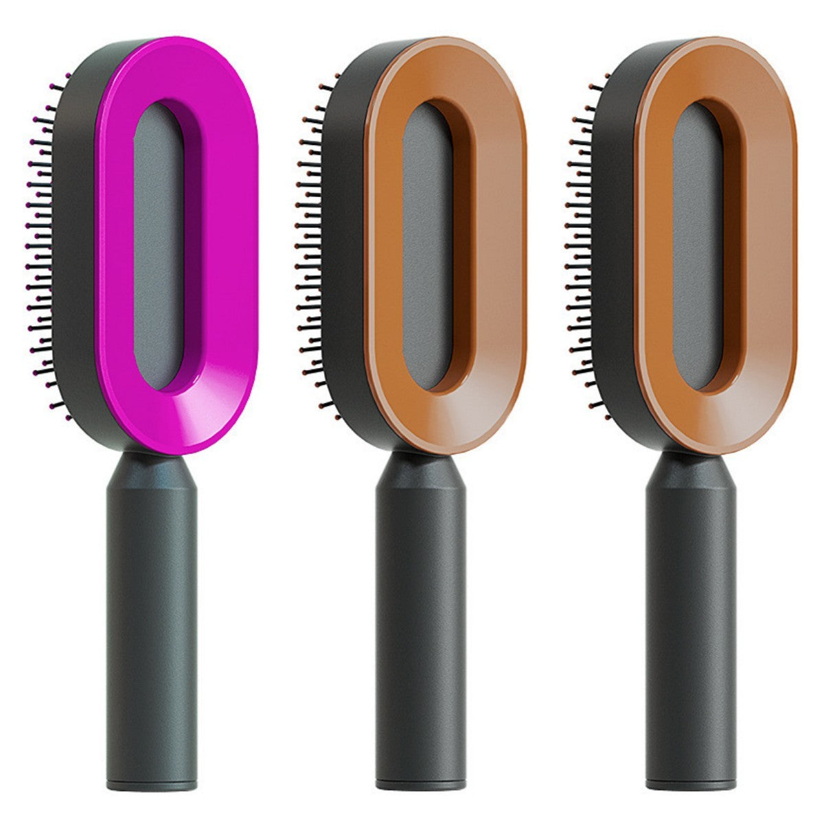 Self-Cleaning Hair Brush – Anti-Static and Scalp-Friendly Design