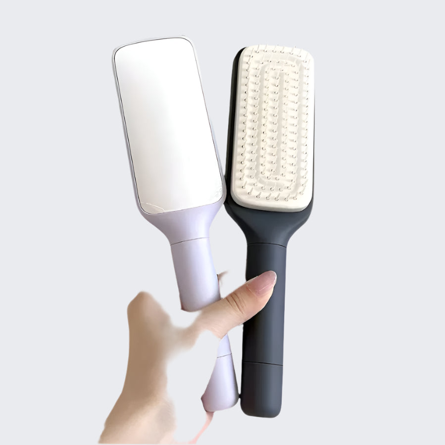 4-in-1 Self-Cleaning Hair Brush – Smooth and Tangle-Free