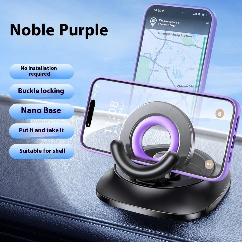 Magnetic Phone Holder – Foldable Dashboard Suction Mount