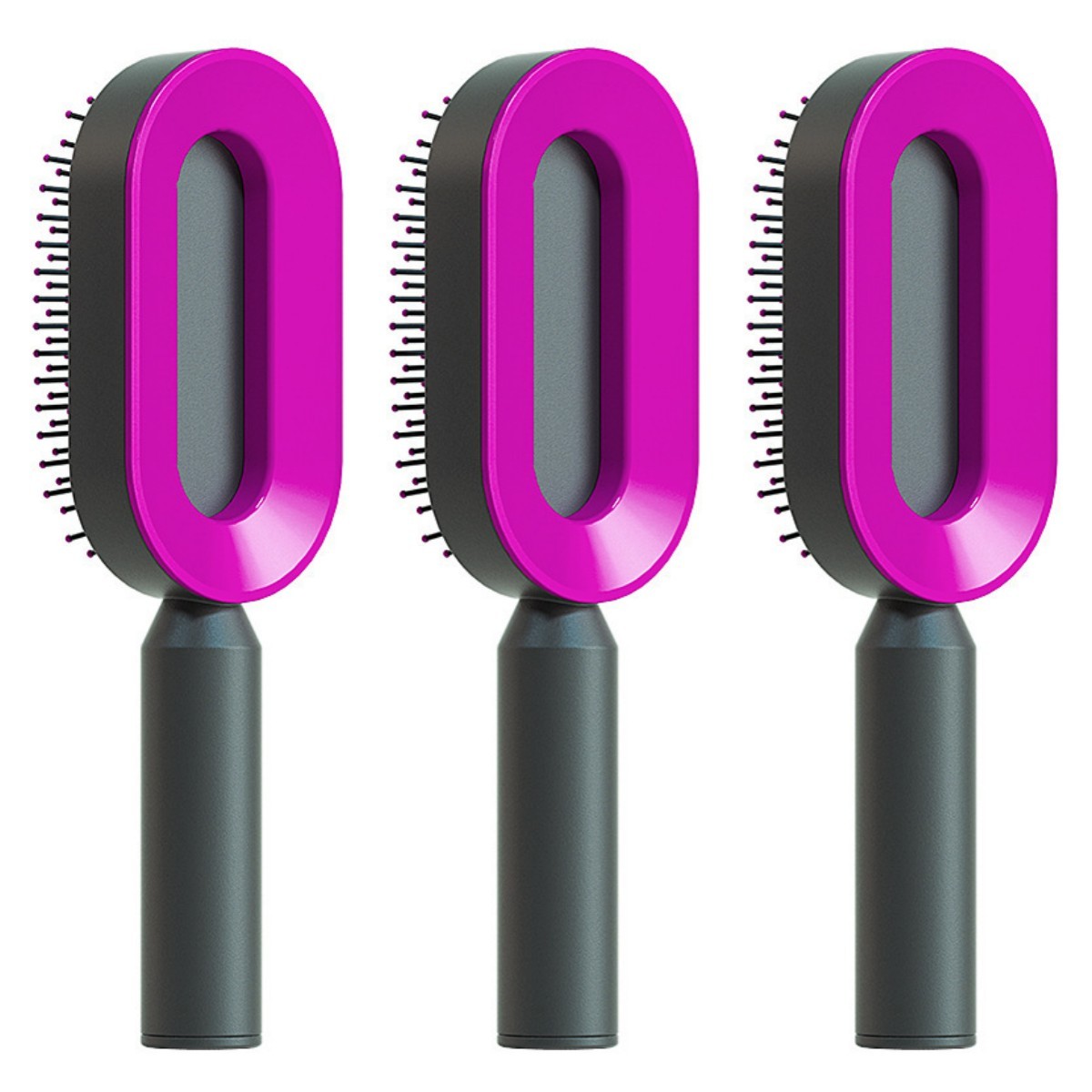 Self-Cleaning Hair Brush – Anti-Static and Scalp-Friendly Design