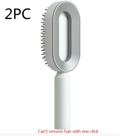 Self-Cleaning Hair Brush – Anti-Static and Scalp-Friendly Design