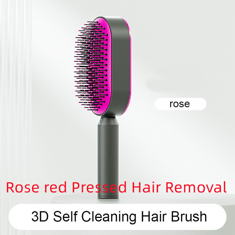 Self-Cleaning Hair Brush – Anti-Static and Scalp-Friendly Design