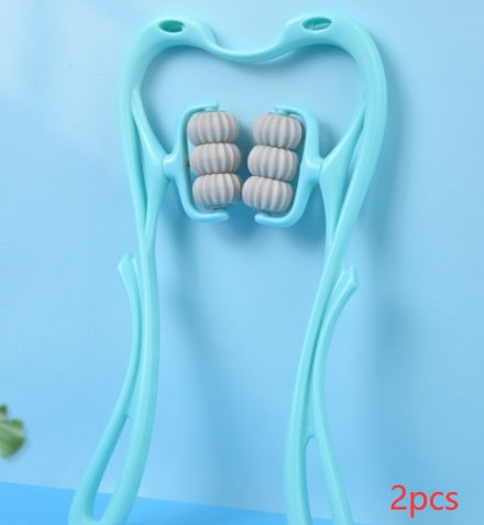 6-Roller Jade Massager – Manual Neck & Body Relaxation Tool