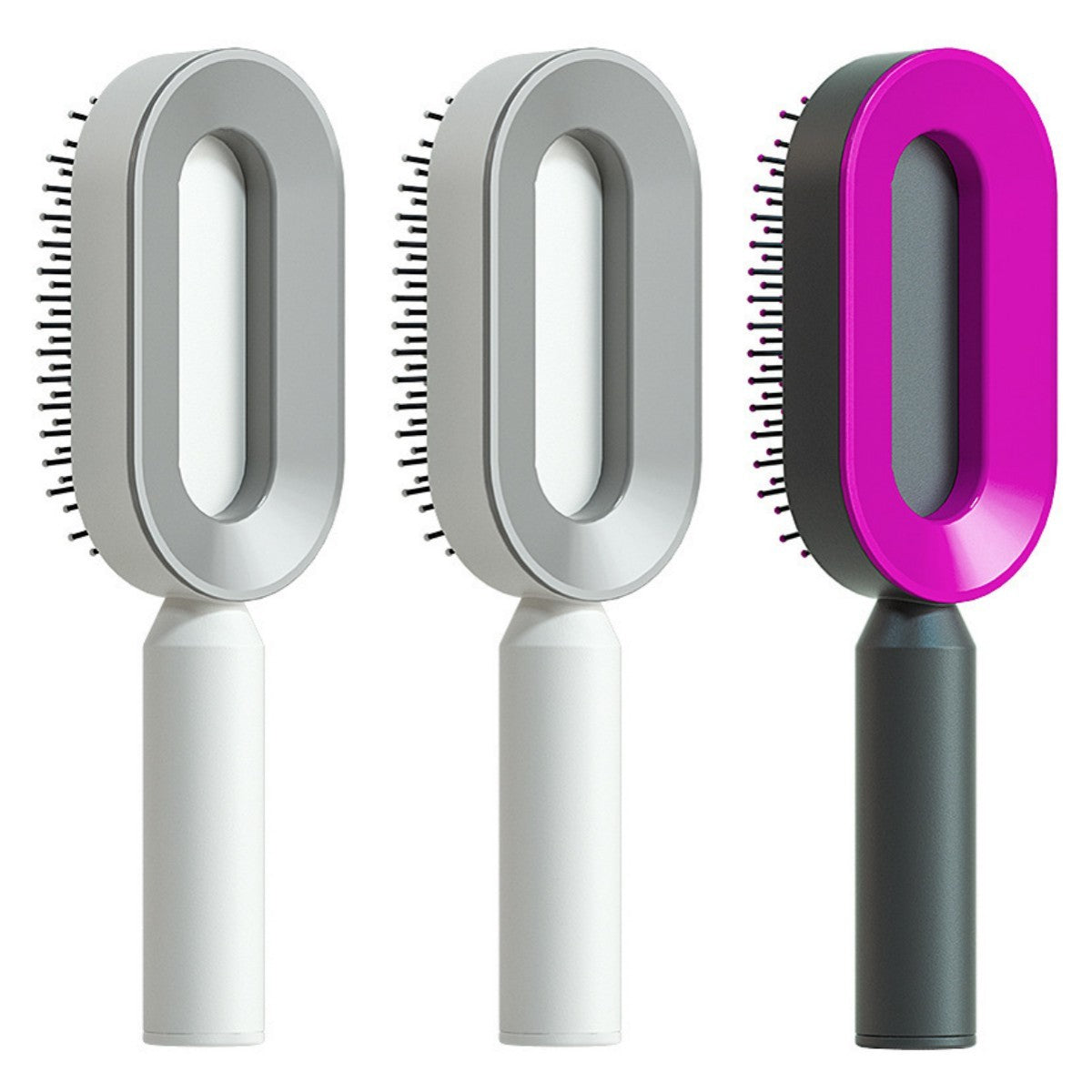 Self-Cleaning Hair Brush – Anti-Static and Scalp-Friendly Design